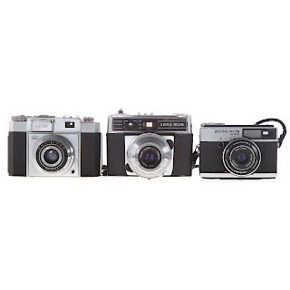Three Zeiss Ikon Cameras