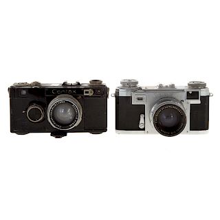 Two Zeiss Contax Cameras