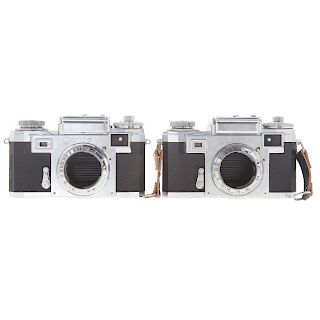 Two Zeiss Ikon Contax Camera Bodies