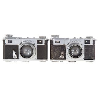 Two Zeiss Ikon Contax Cameras