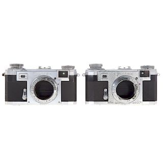 Two Zeiss Ikon Contax Camera Bodies