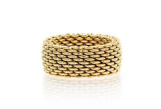 * An 18 Karat Yellow Gold Somerset Ring, Tiffany & Co., 9.40 dwts.