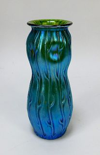 Loetz Neptune Silberiris Bohemian Art Glass Vase