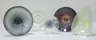 5PC Maurice Heaton MCM Modern Art Glass Group