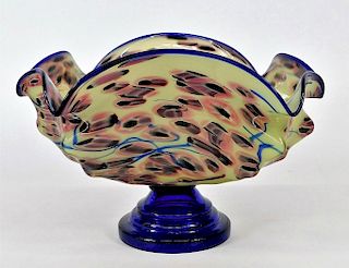 Kralik Millefiori Bohemian Art Glass Center Bowl