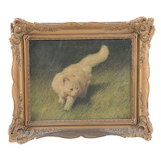 Arthur Heyer. Cat in the Grass