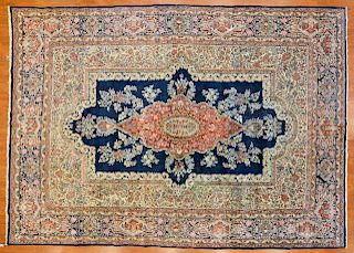 Antique Lavar kerman Carpet, Persia, 8.9 x 12.3