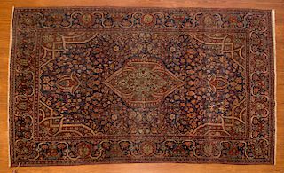 Antique Mohtasham Keshan Rug, Persia, 4.4 x 6.8