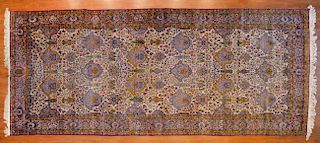 Antique Kerman Carpet, Persia, 7.6 x 18.1