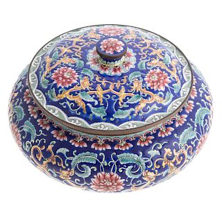 Chinese Canton Enamel Vanity Jar