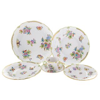 Herend China Queen Victoria Partial Dinner Service