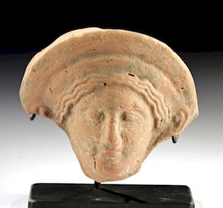 Greek Archaic Pottery Female Protome
