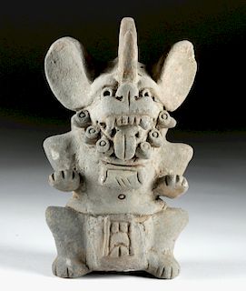 Zapotec Pottery Incensario - Camazotz the Bat God