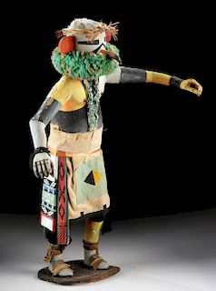 Tall 20th C. Zuni Wood Kachina Doll