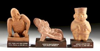 20th C. "Pre-Columbian" Pottery Figures, Medical Models
