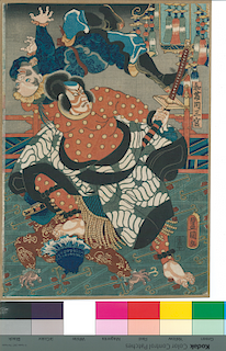 Utagawa Kunisada/Toyokuni III Japanese Woodblock Print The Battles of Coxinga (Kokusen'ya kassen)