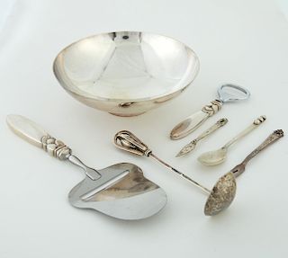 Group 7 Pieces Sterling Silver Georg Jensen