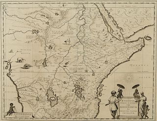 Joan Blaeu Map ca. 1690 "Aethiopia Superior vel Interior vulgo Abissinorum..."