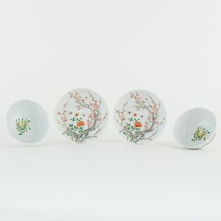 Set of Chinese Republic Period Porcelain Plates and Bowls