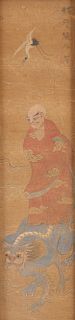 19th c. Chinese Scroll Painting on silk