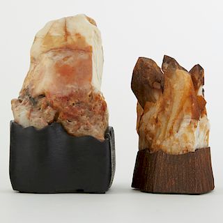 Grp: 2 Scholar's Rocks with Modern Stands