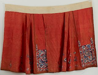 Late Qing Chinese Embroided Silk Wedding dress