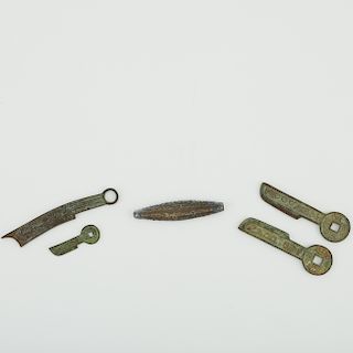 Grp:5 Ancient Chinese Bronze Knife or Key Money