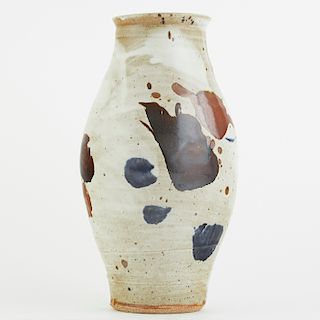 Warren MacKenzie Studio Pottery Clown Pot Vase