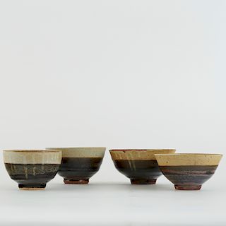 Set 4 Warren MacKenzie Studio Pottery Bowls Marked
