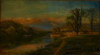 Edmund Darch Lewis Landscape Oil on Canvas