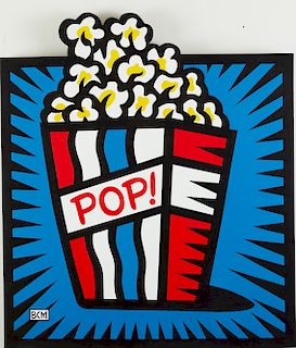 Burton Morris "POP!" Acrylic Painting