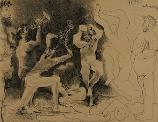 Pablo Picasso "La Danse des Faunes" Lithograph B.830 M.291