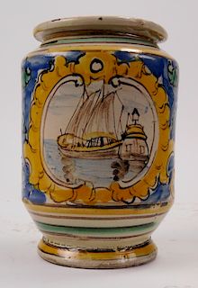 19th c. Italian Majolica jar