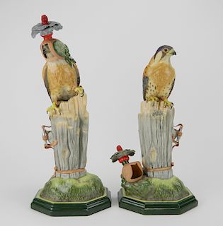 Pair of Boehm Porcelain 'Kestrel' birds