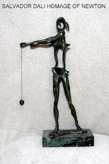 Salvador Dali Homage of Newton Bronze Sculpture 109/350