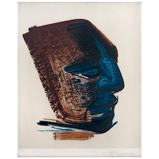 DAVID ALFARO SIQUEIROS, Máscara, from  "Mountain Suite" portfolio, 1969.