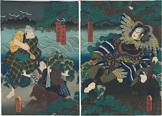 Utagawa Kunisada/Toyokuni III Japanese Woodblock Print