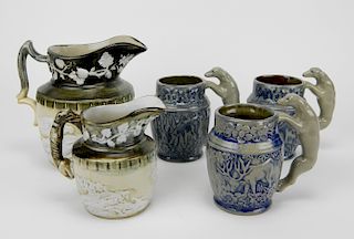 2 Bourne Denby stoneware jugs