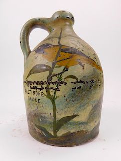 Folk Art painted jug