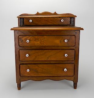 19th c. Miniature chest of drawers
