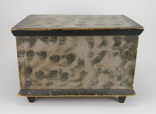 19th c. American folk art storage chest