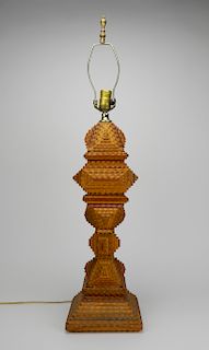 Tramp Art lamp