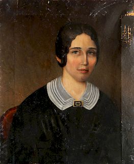 19th c. American School portrait