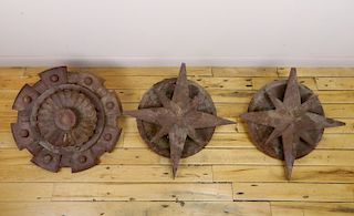 3 Iron Architectural decorations