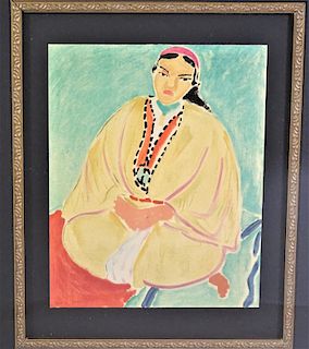 Henri Matisse (1869-1954) "Zora. La Robe Juane"