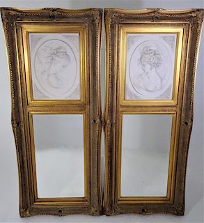 Louis-Alexandre Bottée (1852-1940), Marble Mirrors