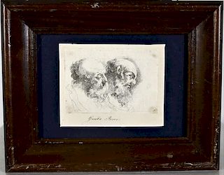 Guido Reni (1675-1642) Italian, Etching