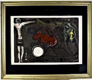 Marc Chagall (1887-1985) "Mystical Crucifixion"