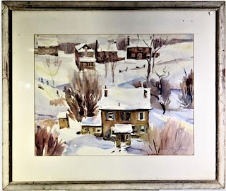 Lawrence Wilbur (1897-1988) Watercolor / paper