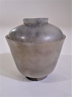 Qing Dynasty Heitian Jade Cup and Cover